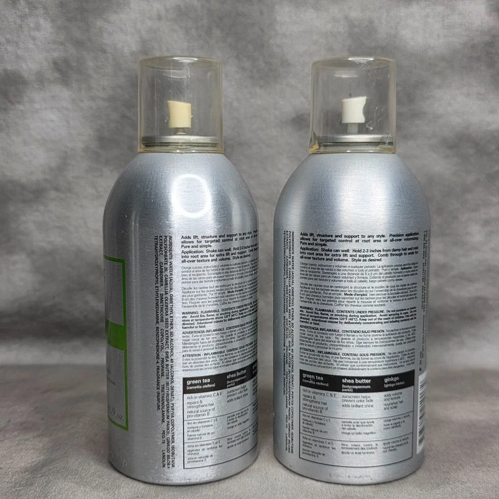 (X2)‎ Back To Basics Green Tea Volume Infusing Spray Styler 9 oz